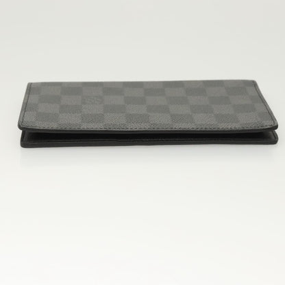 Louis Vuitton Brazza Long Bifold Damier, Gray, Canvas, Wallet