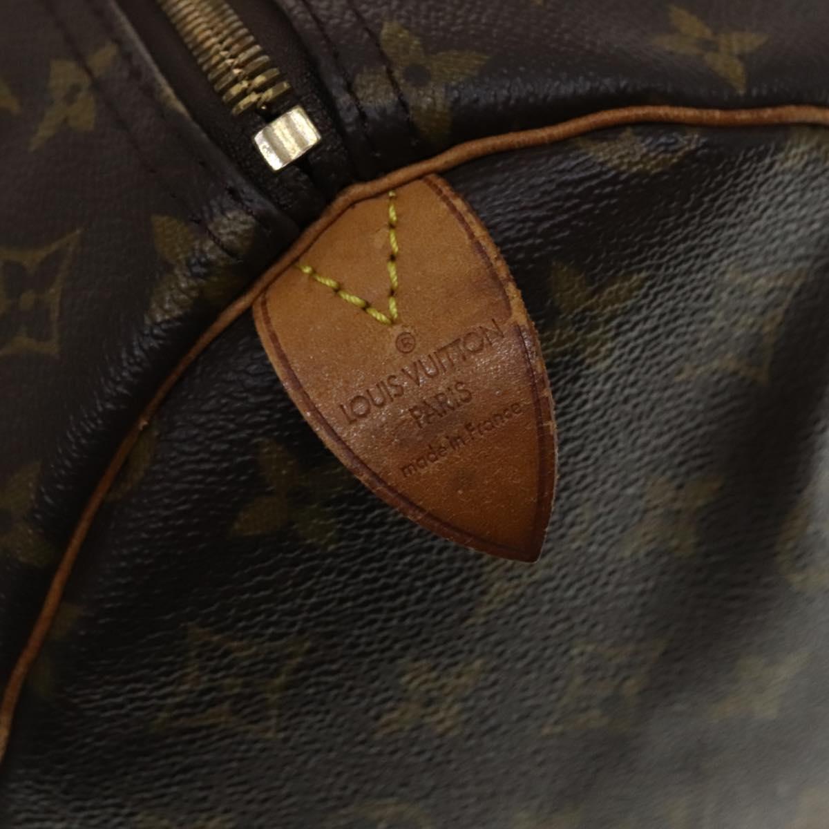 Louis Vuitton Keepall 60, Brown, Canvas, travel