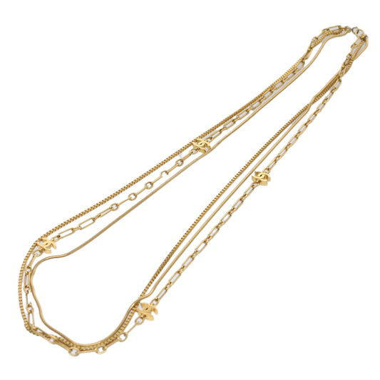 Chanel Coco Mark, Gold, Metal, necklace