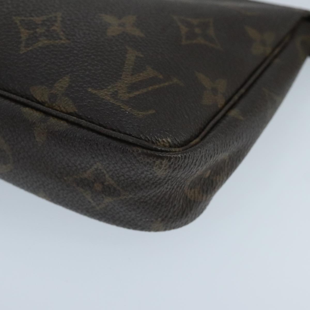 Louis Vuitton Pochette Accessoire, Brown, Canvas, clutch