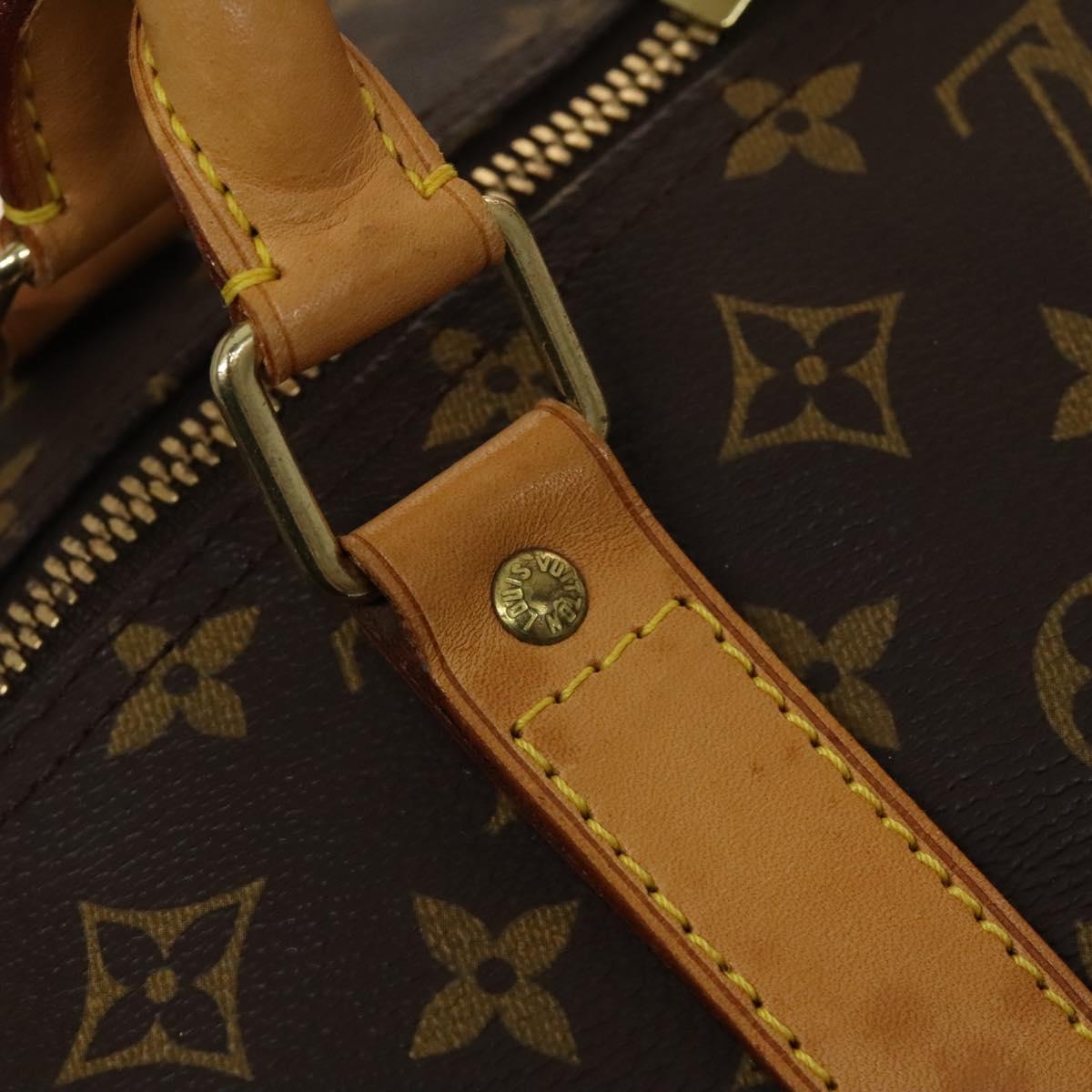 Louis Vuitton Keepall Bandoulière 60, Brown, Canvas, travel