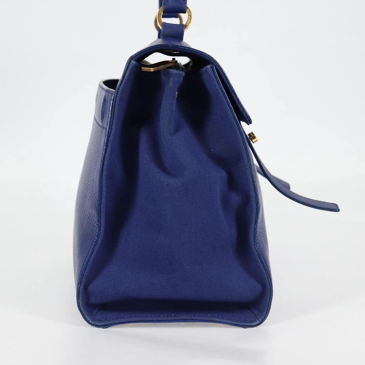 Yves Saint Laurent Muse Two, Blue, Leather, shoulder