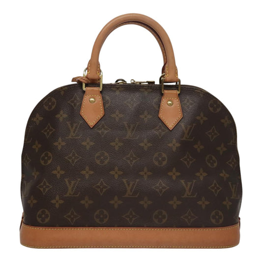 Louis Vuitton Alma, Brown, Canvas, handbag