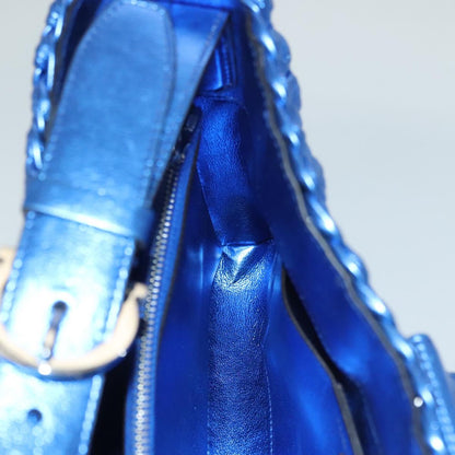 Salvatore Ferragamo Gancini, Blue, Leather, shoulder