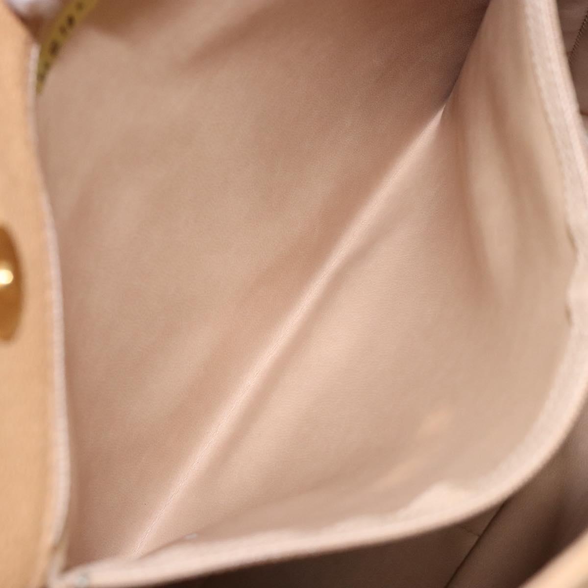 Chanel Coco Mark, Beige, Leather, tote