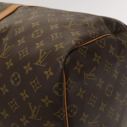 Louis Vuitton Keepall 55, Brown, Canvas, travel