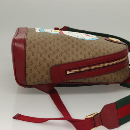 Gucci Doraemon, Beige, Canvas, backpack