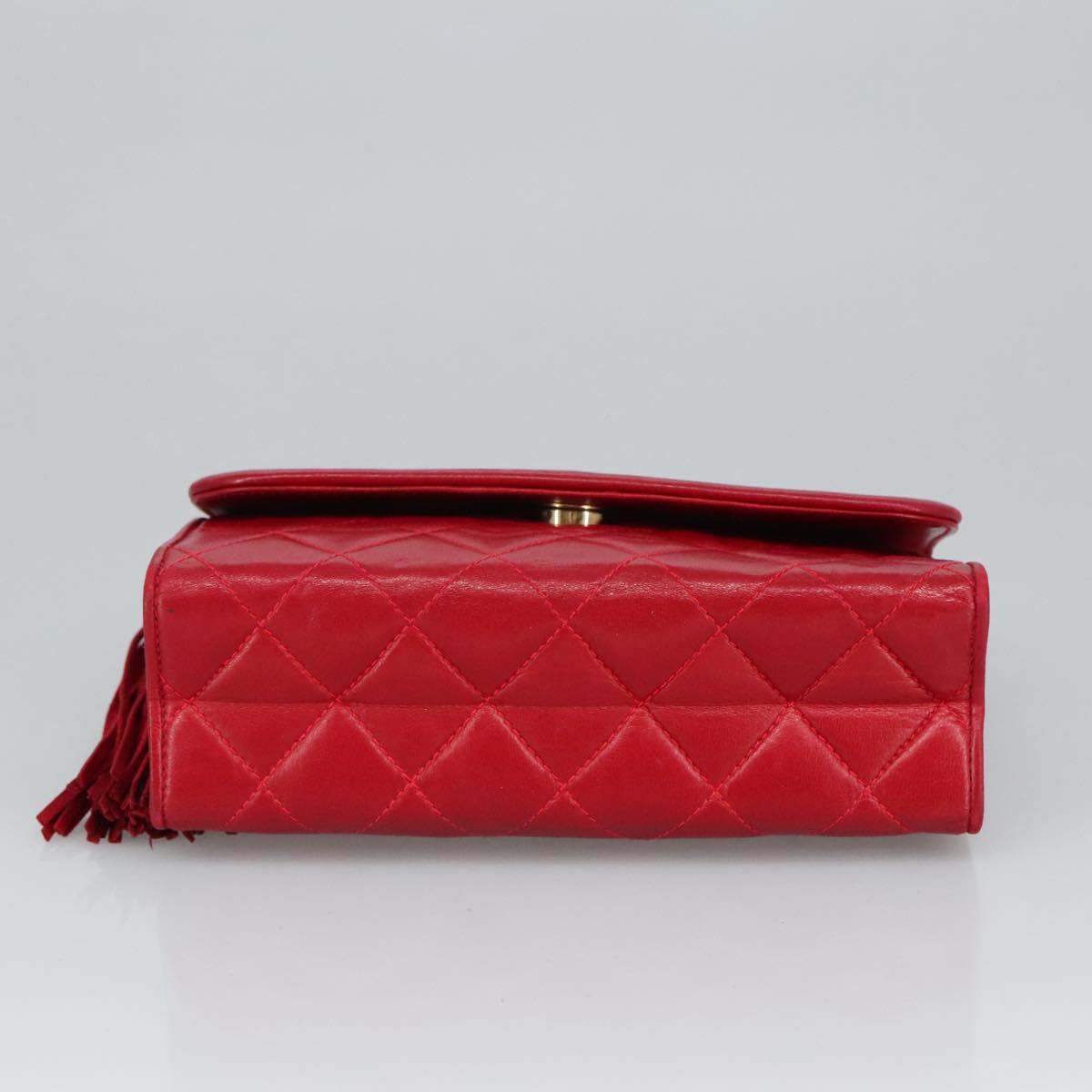 Chanel Cc, Red, Calfskin, shoulder