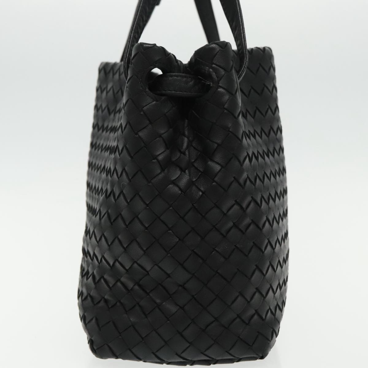 Bottega Veneta Intrecciato, Black, Leather, handbag