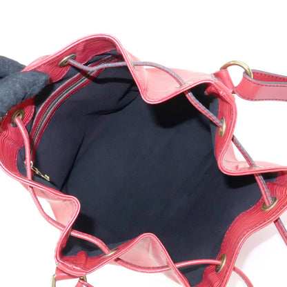 Louis Vuitton Petit Noe Epi Leather, Red, Leather, Handbag