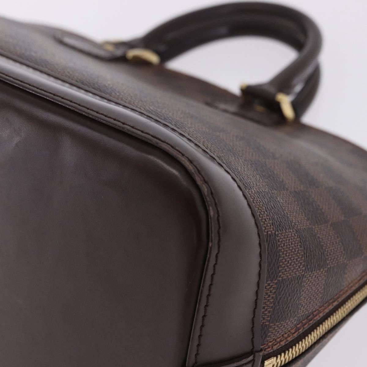 Louis Vuitton Alma Damier, Brown, Canvas, Handbag