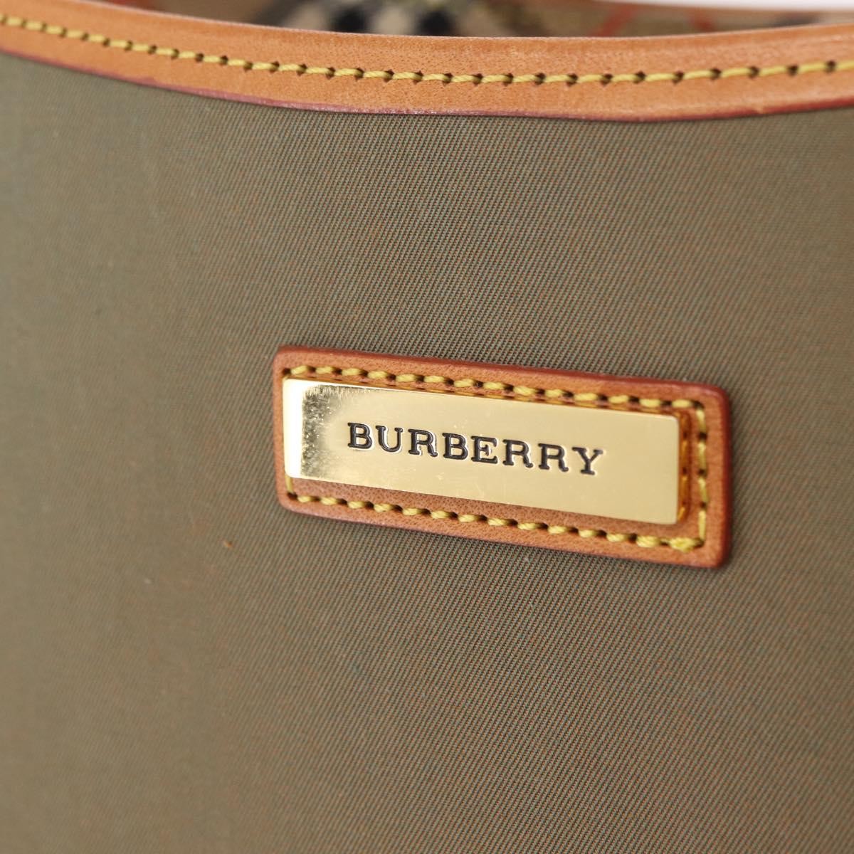 Burberry Shoulder Bag Nova Check Coated Canvas, Khaki, Canvas, Shoulder Bag