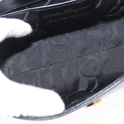 Salvatore Ferragamo Vintage Leather, Black, Leather, Handbag