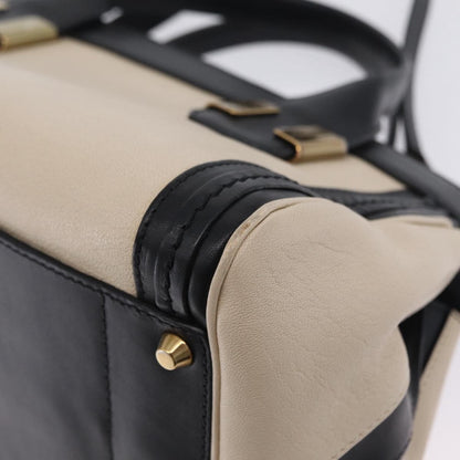Chloe Alice Satchel Leather, Black, Leather, Handbag