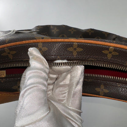 Louis Vuitton Croissant Handbag Monogram Canvas, BROWN, LEATHER, Handbag