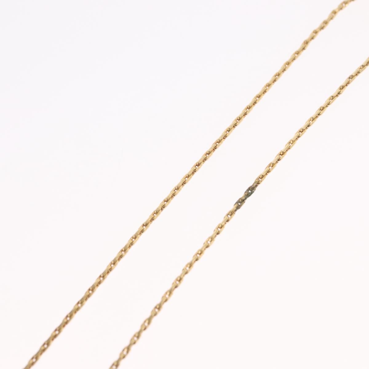 Christian Dior Logo Heart Pendant Metal, Gold, Metal, Necklace