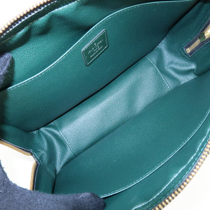 Louis Vuitton Toiletry Pouch Taiga Leather, Green, Leather, Clutch