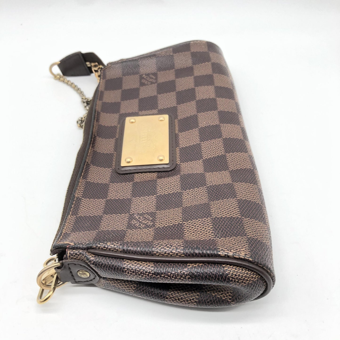Louis Vuitton Eva Damier Ebene, Brown, Canvas, Shoulder Bag