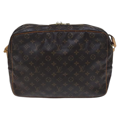 Louis Vuitton Reporter, Brown, Canvas, shoulder