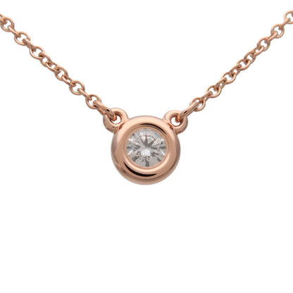 Tiffany & Co. Elsa Peretti Diamonds By The Yard Pendant 18K Rose Gold with Diamond, Gold, Rose Gold, Necklace