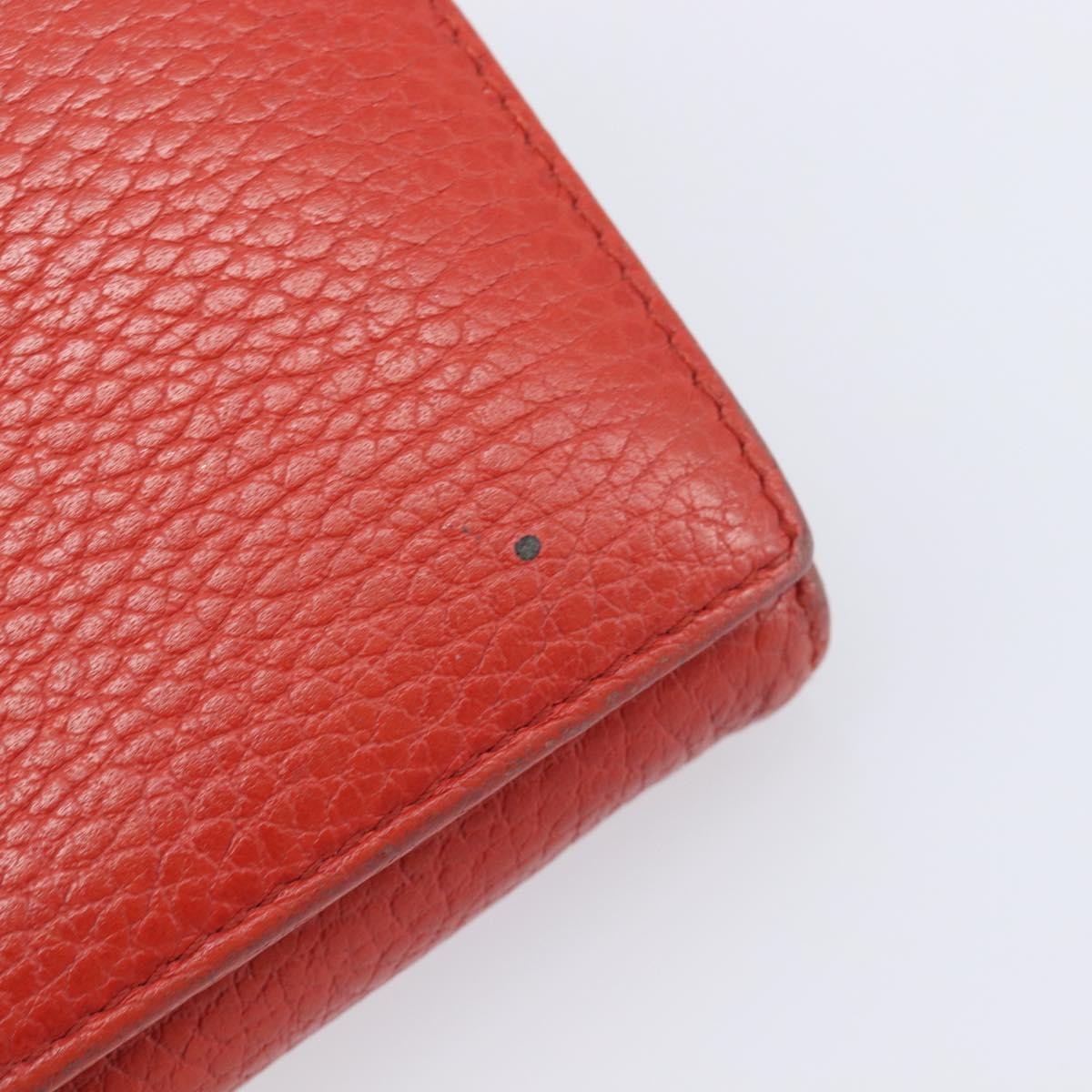 Gucci Swing Wallet on Strap Leather, Red, Leather, Crossbody Bag