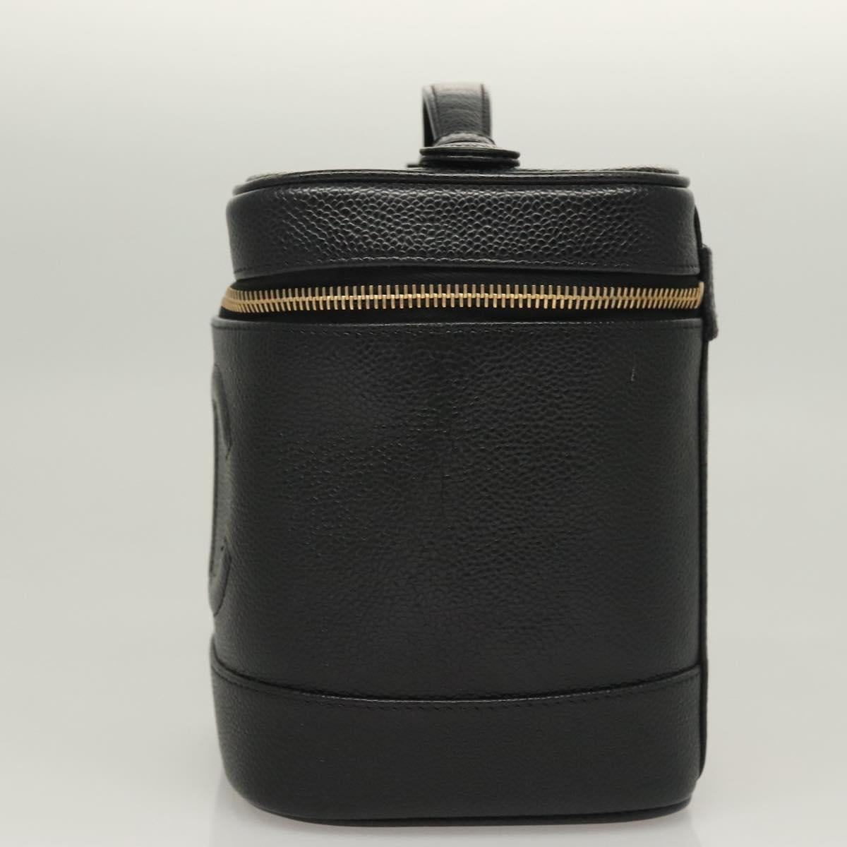 Chanel Vanity, Black, Leather, clutch