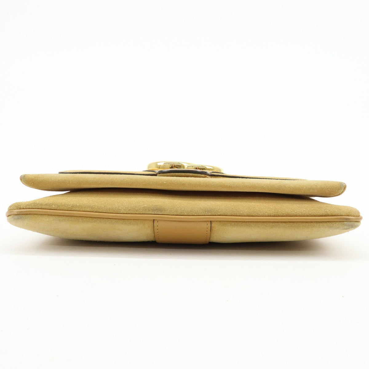 Gucci Arli Suede with Leather, Beige, Suede, Shoulder Bag
