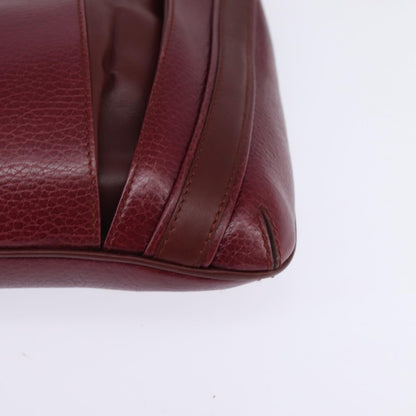 Cartier Must de Cartier Leather, Burgundy, Leather, Bag
