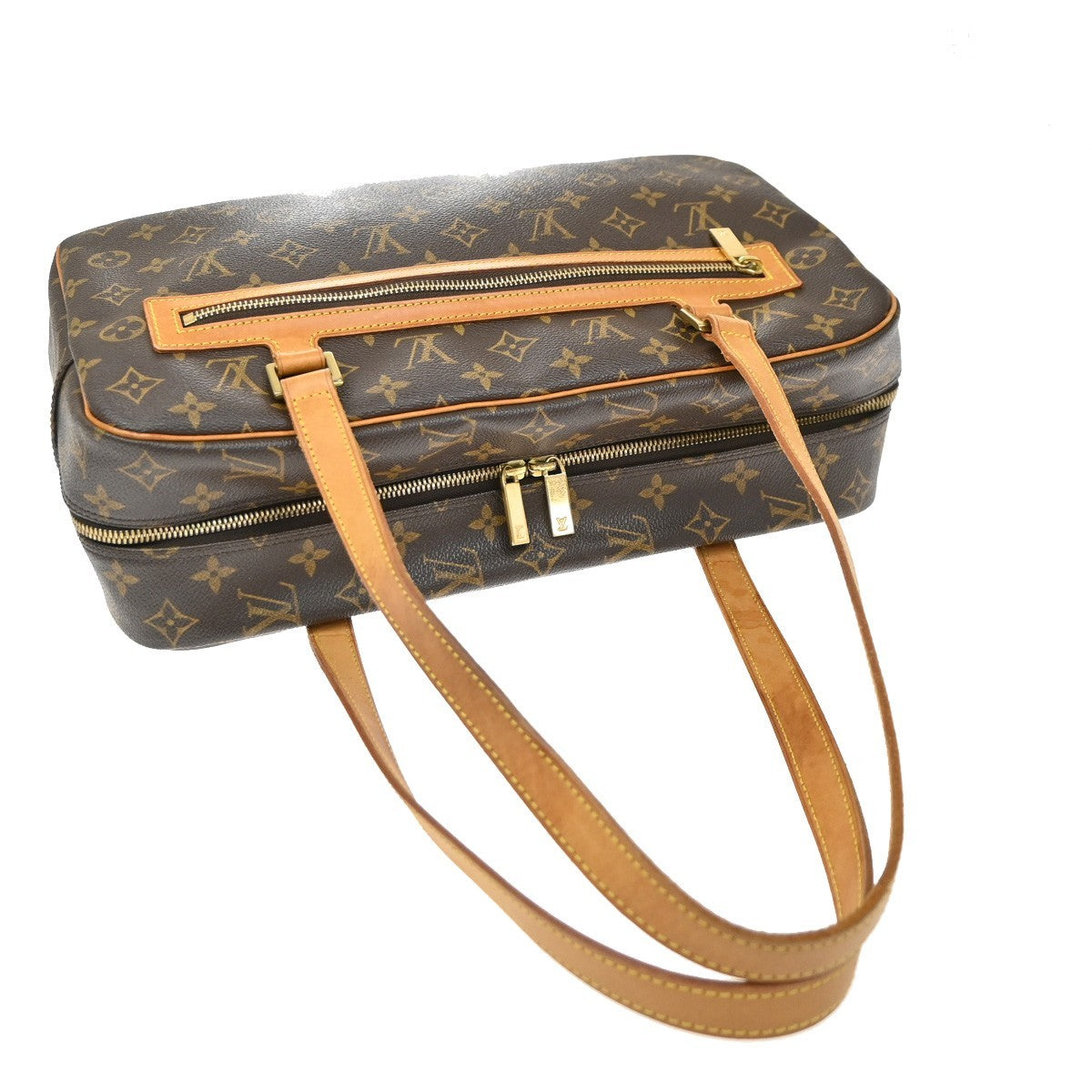 Louis Vuitton Cite Monogram Canvas, Brown, Canvas, Handbag
