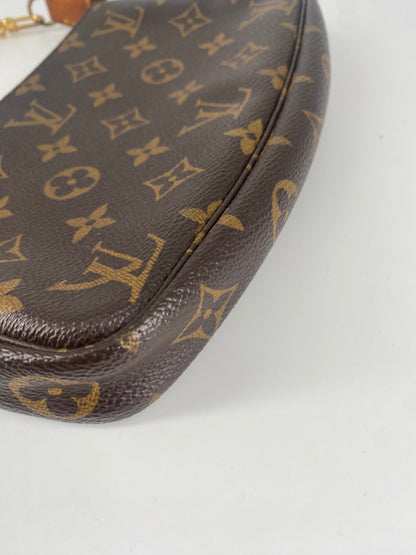 Louis Vuitton Pochette Accessoires Monogram Canvas, BROWN, CANVAS, Bag