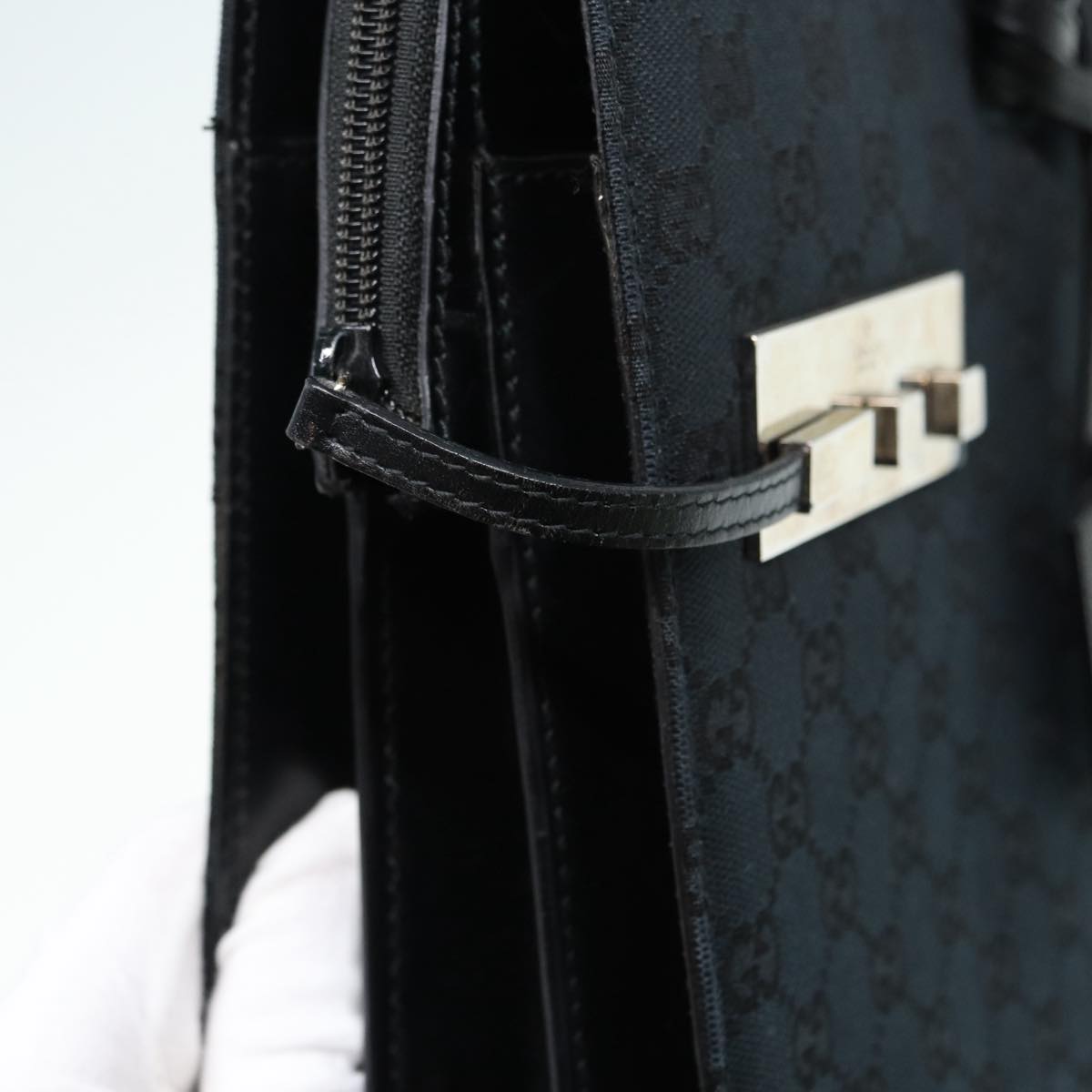 Gucci GG canvas, Black, Canvas, handbag