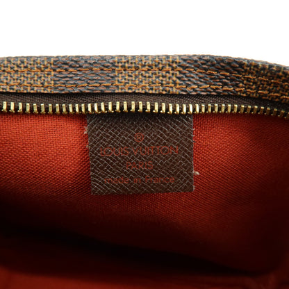 Louis Vuitton Trousse Make Up Damier, Brown, Canvas, Clutch