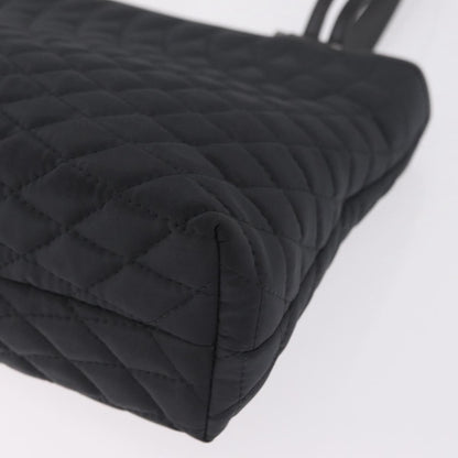 Bally Handbag Quilted Nylon, Black, Nylon, Handbag