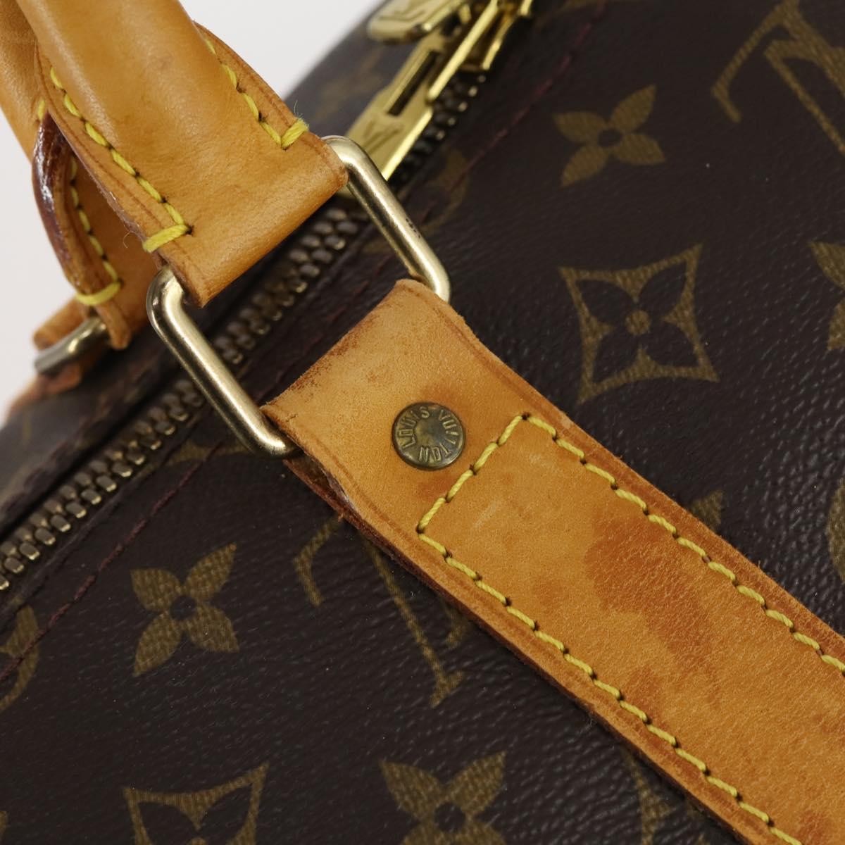 Louis Vuitton Keepall Bag Monogram Canvas, BROWN, CANVAS, Travel bag