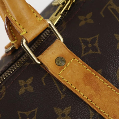 Louis Vuitton Keepall Bag Monogram Canvas, BROWN, CANVAS, Travel bag