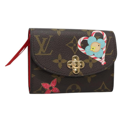 Louis Vuitton Rosalie, Brown, Canvas, wallet