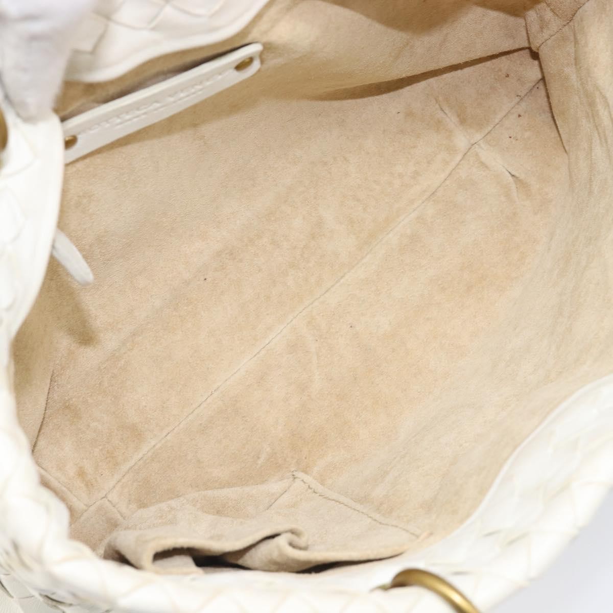 Bottega Veneta Capri Tote Intrecciato Nappa, White, Leather, Tote Bag