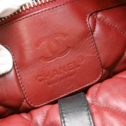 Chanel Coco Cocoon Reversible Tote Quilted Lambskin, Black, Leather, Tote Bag