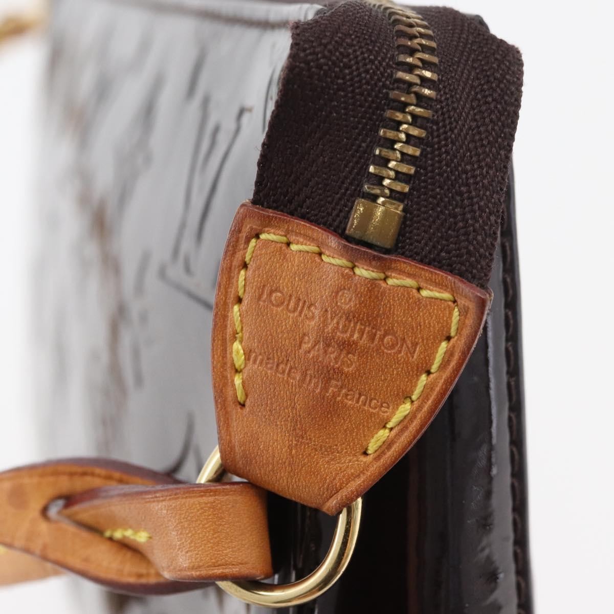 Louis Vuitton Lexington Pochette Monogram Vernis, Brown, Patent Leather, Clutch