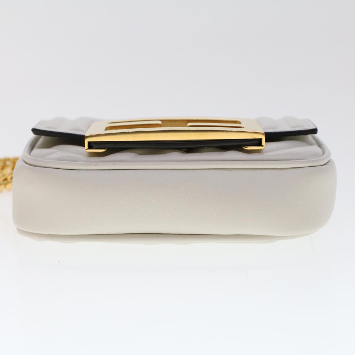 Fendi, White, Leather, shoulder