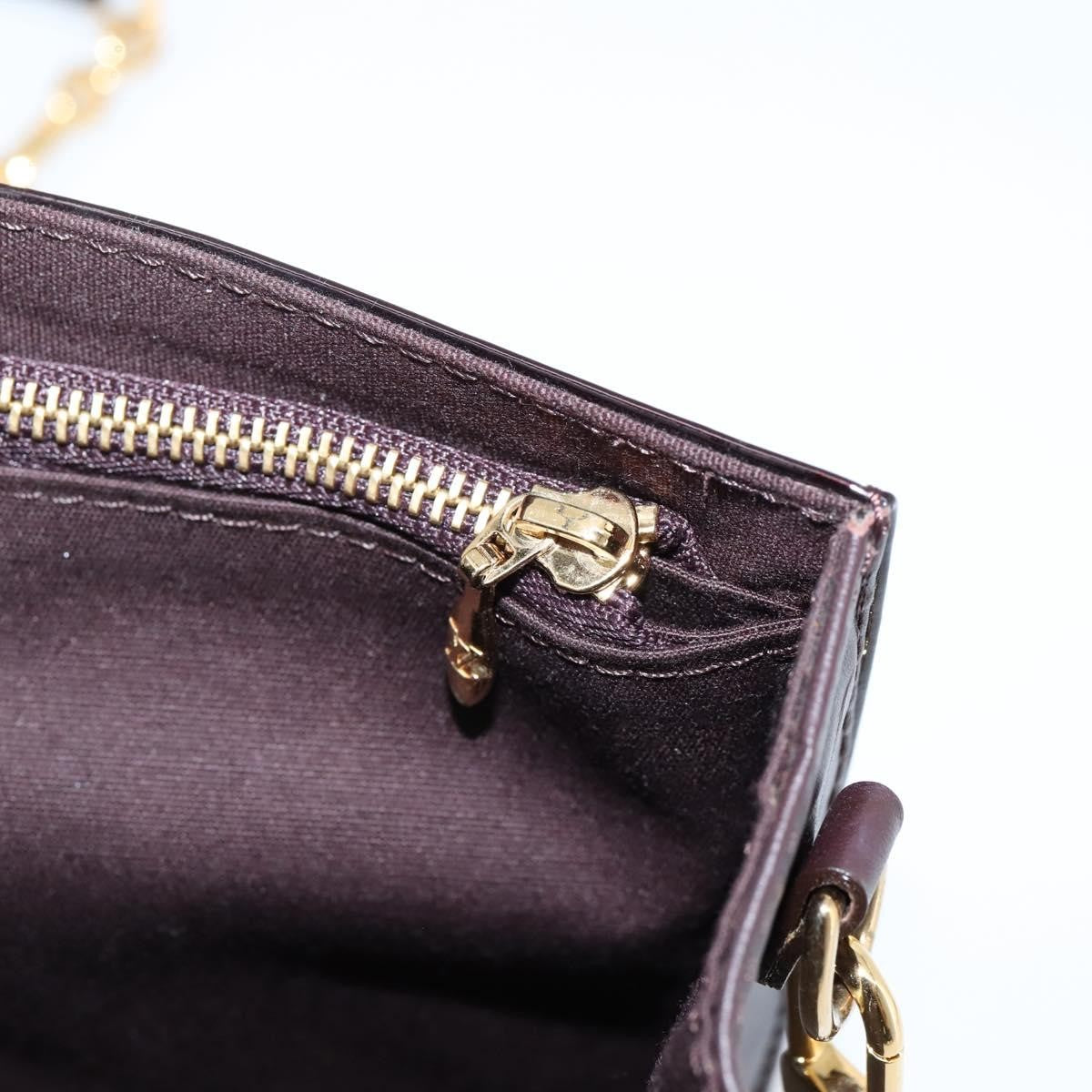 Louis Vuitton Bel Air Pochette Monogram Vernis, Burgundy, Patent Leather, Clutch