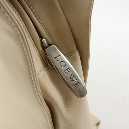 Loewe Anagram Leather, Beige, Leather, Tote Bag