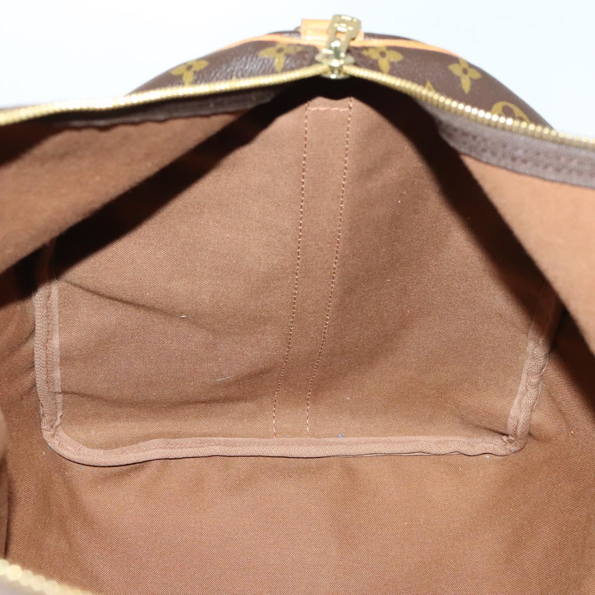 Louis Vuitton Keepall Bag Monogram Canvas, BROWN, CANVAS, Travel bag