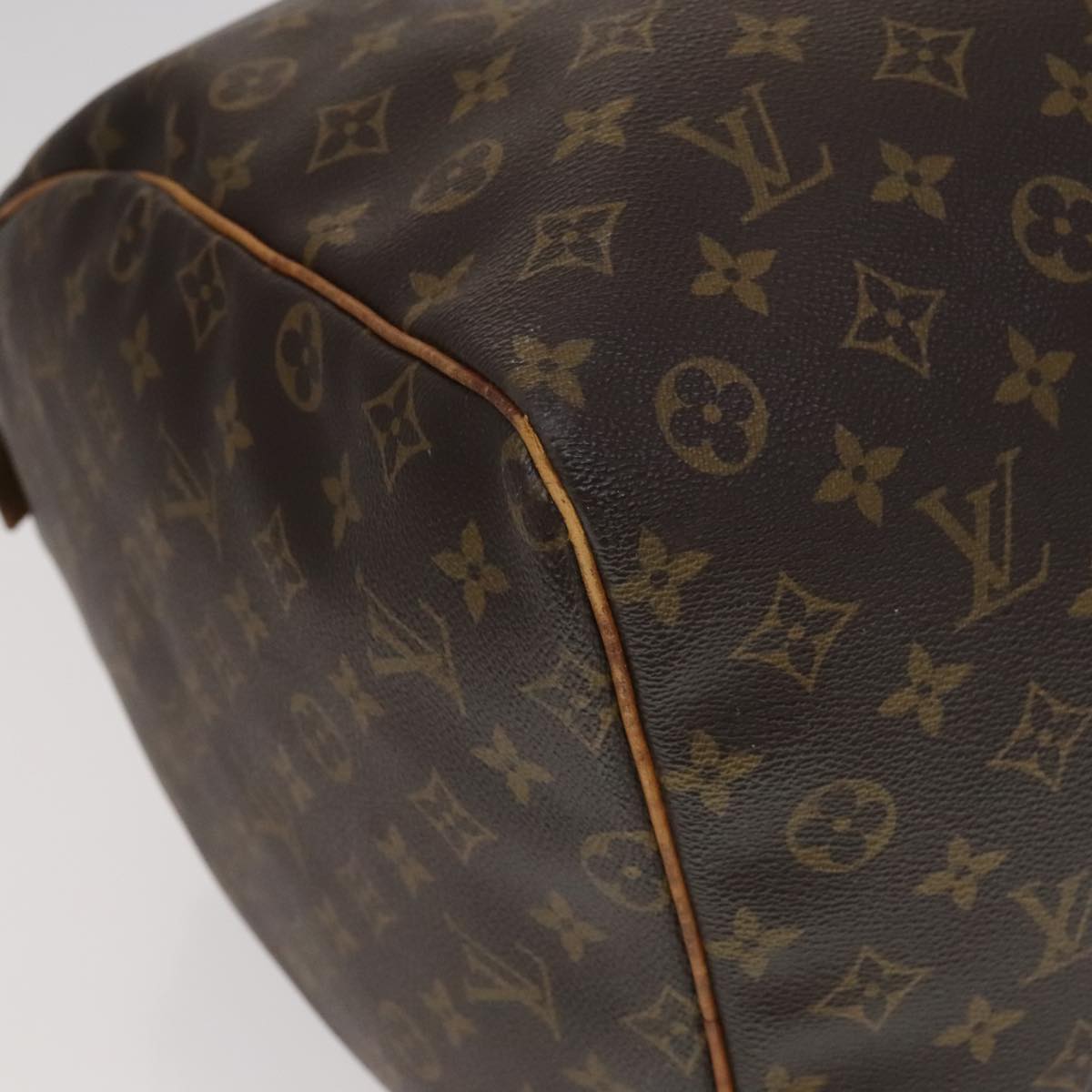 Louis Vuitton Keepall 60, Brown, Canvas, travel