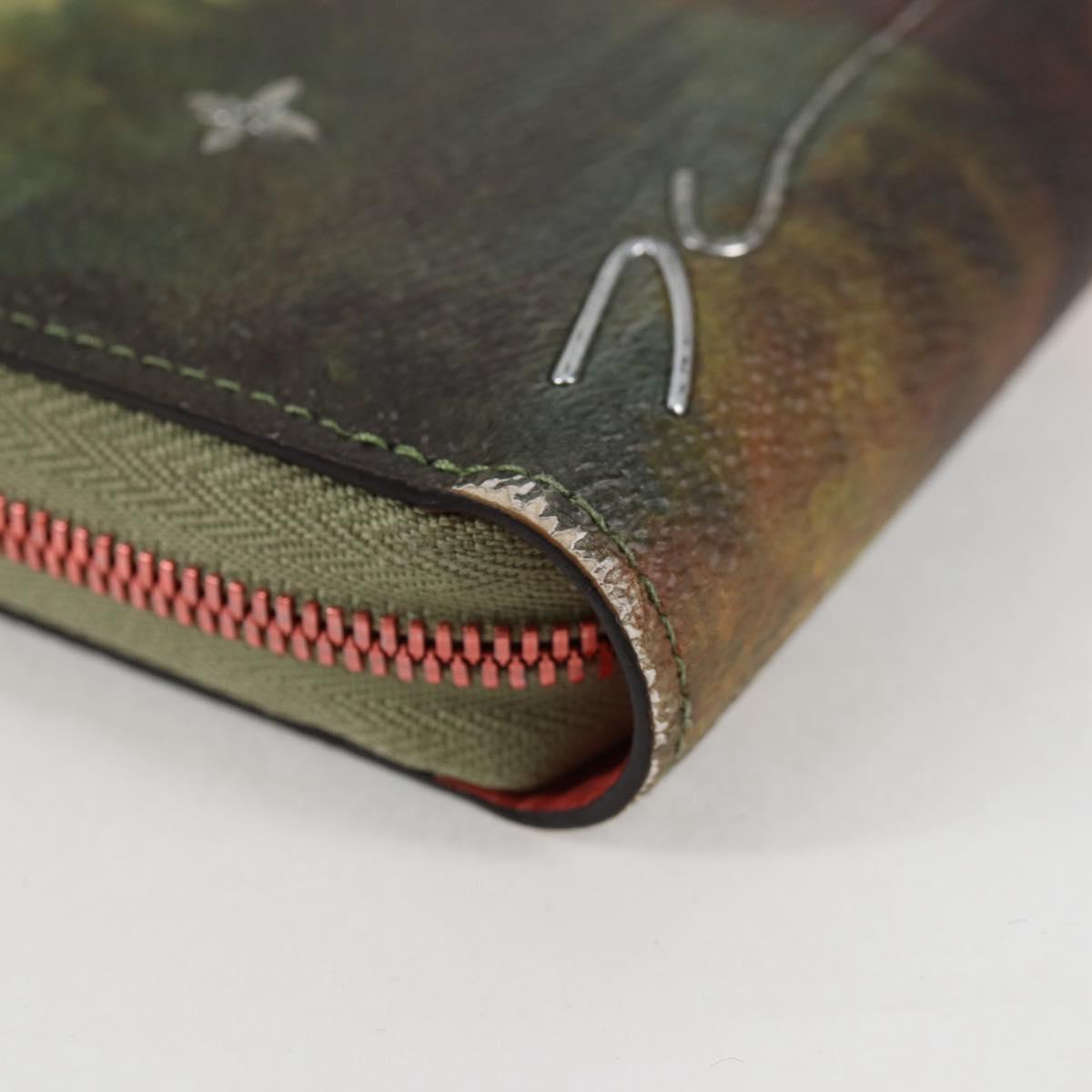 Louis Vuitton Zippy wallet, Green, Canvas, wallet