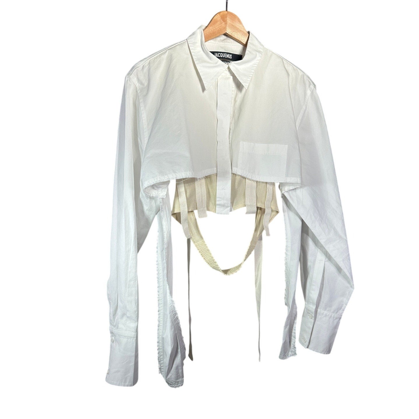 JACQUEMUS La Chemise Cinta Corset Top 40 L