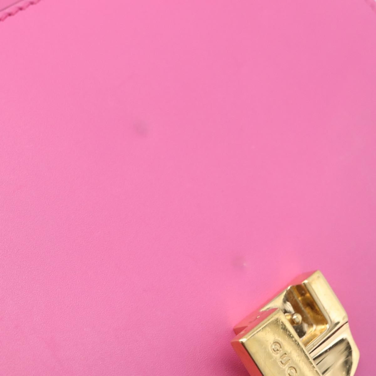 Gucci Sylvie Chain Leather, Pink, Leather, Shoulder Bag