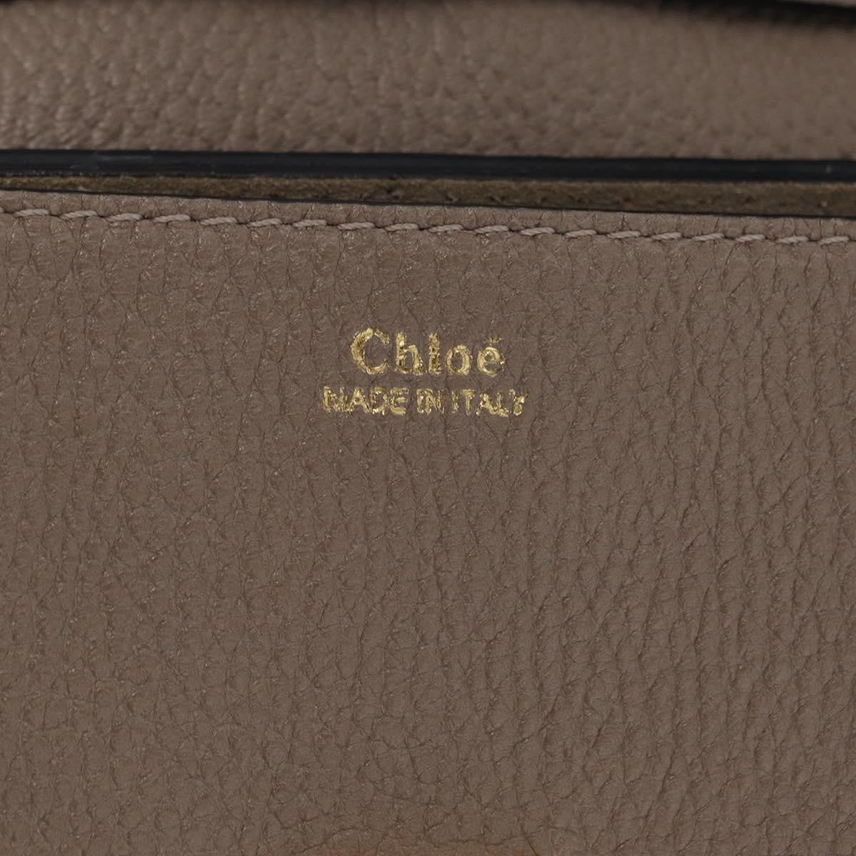 Chloe Drew Leather, Beige, Leather, Crossbody Bag