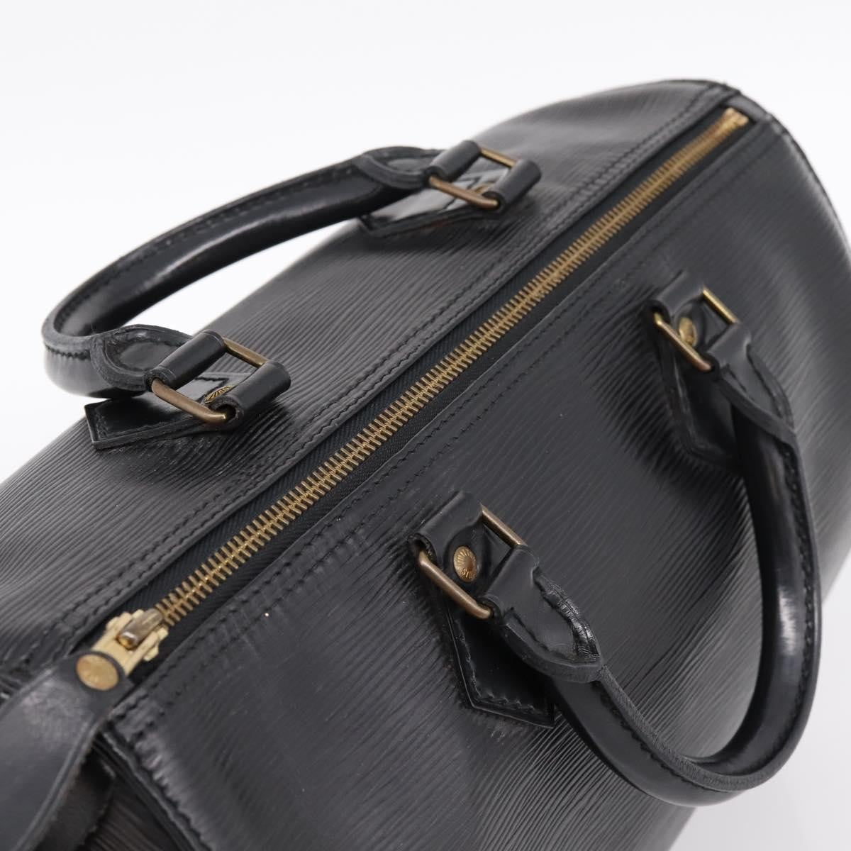 Louis Vuitton Speedy Epi, Black, Leather, Handbag