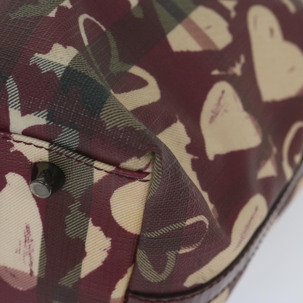 Burberry Open Nova Check Heart Coated Canvas, Multicolour, Canvas, Tote Bag